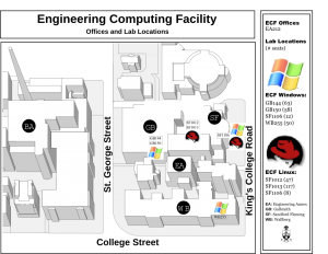 Map of the Engineering Computer Facility