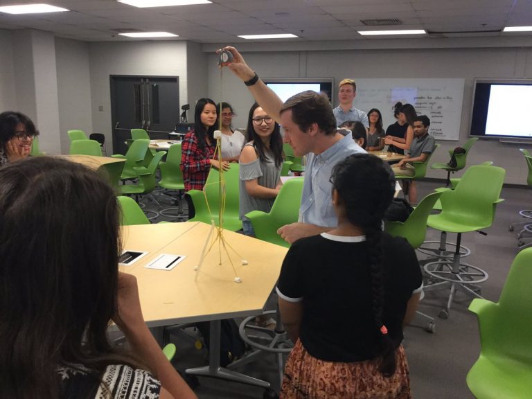 Professor Jason Foster (EngSci) leads a Success 101 session.